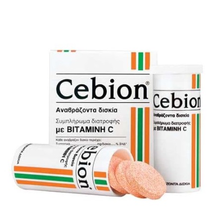 Cebion Αναβράζοντα Δισκία με Βιταμίνη C 20 Αναβράζοντα Δισκία