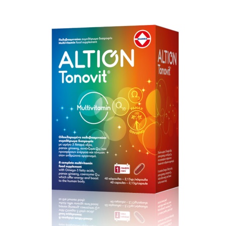 Altion Tonovit Multivitamin Πολυβιταμινούχο Συμπλήρωμα Διατροφής 40 κάψουλες