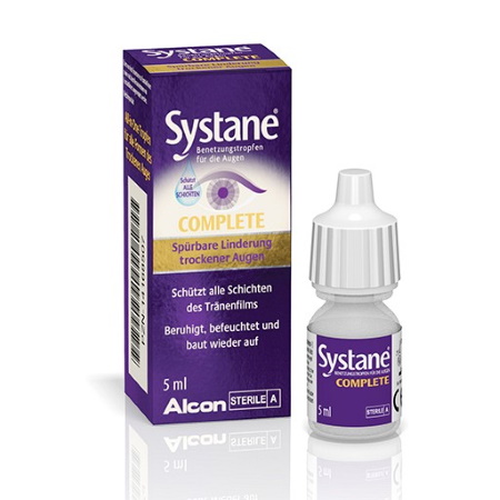 Alcon Systane Complete Eye Drops Λιπαντικές Οφθαλμικές Σταγόνες 5ml