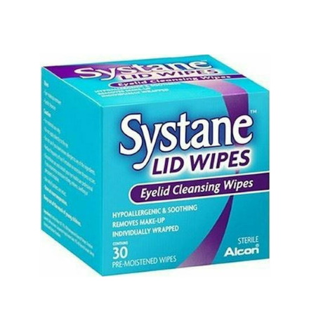 Systane Lid Wipes Μαντηλάκια Καθαρισμού των Βλεφάρων 30τμχ