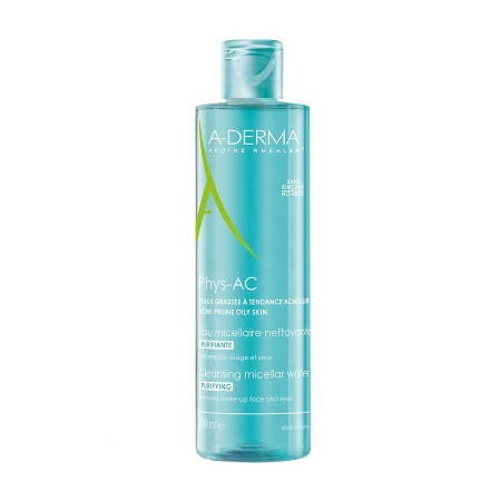 Aderma Phys-AC Eau Micellaire Purifiant Νερό Καθαρισμού - Ντεμακιγιάζ για Λιπαρές Επιδερμίδες 400ml