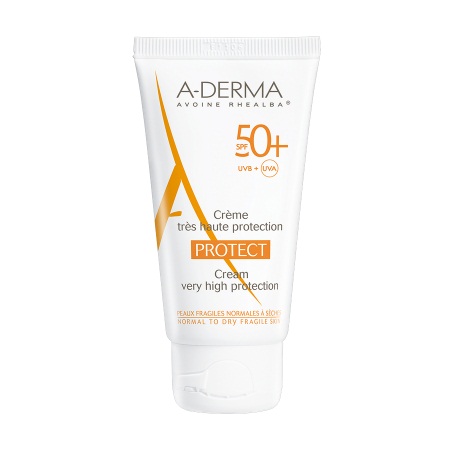 Aderma Protect Creme SPF50+ Αντιηλιακή Κρέμα Προσώπου Πολύ Υψηλής Προστασίας για Κανονικές / Ξηρές Επιδερμίδες 40ml