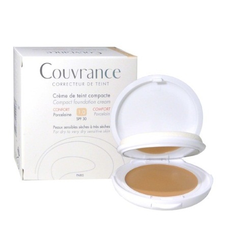 Couvrance Κρέμα Compact για Κανονικές-Μικτές Επιδερμίδες Oil Free 1.0 Porcelaine SPF30 10gr