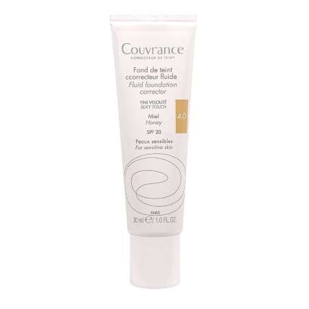 Avene Couvrance Fond De Teint Correcteur Fluide Miel 4.0 SPF20 Υγρό Διορθωτικό Make Up 30ml
