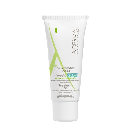 Aderma Phys-AC Global Soin Imperfections Severes Κρέμα Φροντίδας για Επιδερμίδες με Τάση Ακμής 40ml