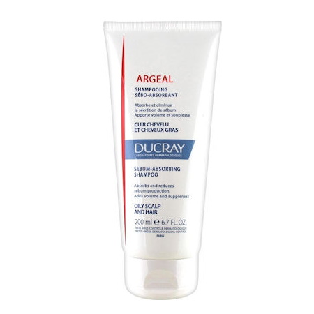 Ducray Argeal Shampoo Σαμπουάν για Λιπαρά Μαλλιά 200ml