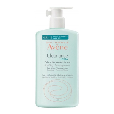 Avene Cleanance Hydra Creme Lavante Apaisante Καταπραϋντική Κρέμα Καθαρισμού Χωρίς Σαπούνι 400ml