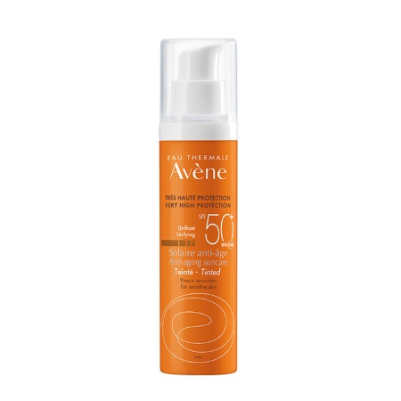 Avene Solaires Anti-Age Teinte SPF50+ Αντιηλιακή Κρέμα Προσώπου με Χρώμα 50ml