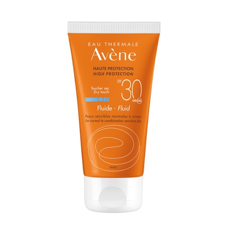 Avene Solaire Fluide SPF30 Αντιηλιακή Λεπτόρρευστη Κρέμα Προσώπου για Ευαίσθητο Δέρμα 50ml