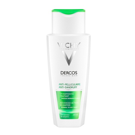 Vichy Dercos Technique Anti-Dandruff Αντιπιτυριδικό Σαμπουάν για Κανονικά - Λιπαρά Μαλλιά 200ml