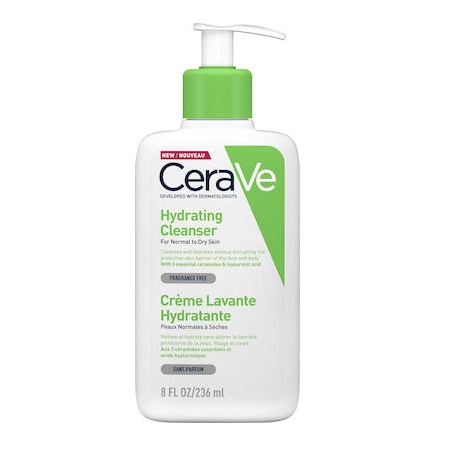 CeraVe Hydrating Cleanser Κρέμα Καθαρισμού για Κανονικό έως Ξηρό Δέρμα 236ml
