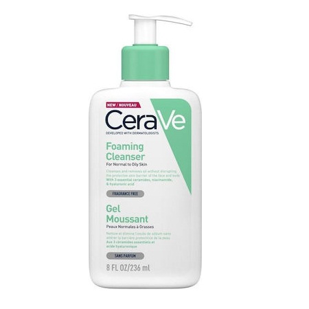 CeraVe Foaming Cleanser Gel Καθαρισμού Προσώπου και Σώματος 236ml