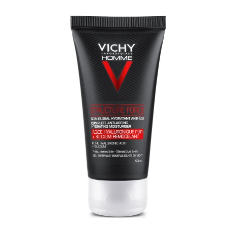 Vichy Homme Structure Force Ανδρική Ολοκληρωμένη Αντιγηραντική και Ενυδατική Φροντίδα 50ml