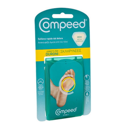 Compeed Επιθέματα Μεσαία για σκληρύνσεις 6τμχ