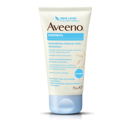 Aveeno Dermexa Fast & Long Lasting Itch Relief Balm Βάλσαμο για Ανακούφιση από τον Κνησμό 75ml