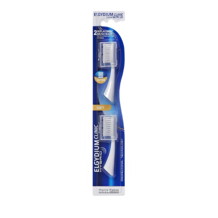 Elgydium Clinic Hybrid Soft 15/100 Ανταλλακτικές Κεφαλές Οδοντόβουρτσας 2τμχ