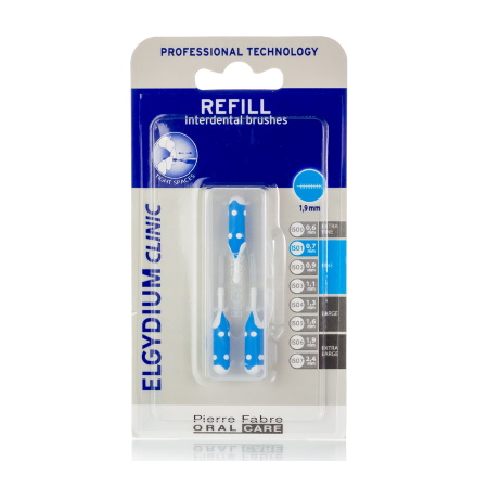 Elgydium Trio Refill Blue 0.4 Ανταλλακτικά μεσοδόντια βουρτσάκια 3 τεμάχια