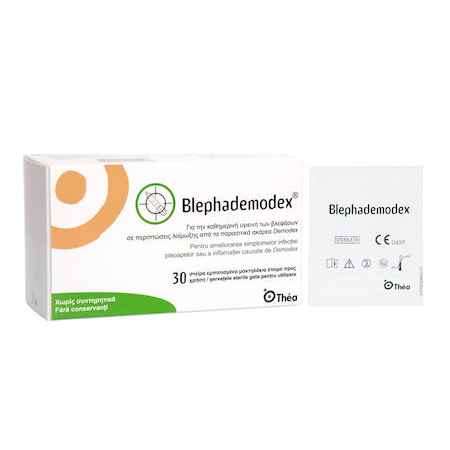 Blephademodex 30 Wipes 30 Υγρά μαντηλάκια ματιών