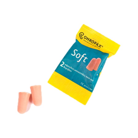 Ohropax Soft Ωτοασπίδες Αφρώδεις 1 ζεύγος