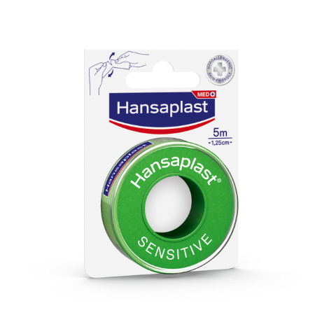 Hansaplast Sensitive Ταινία Στερέωσης 5m x 1.25cm