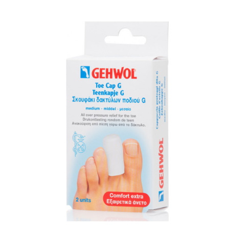 Gehwol Toe cap G Medium Σκουφάκι Δακτύλων Ποδιού G Μεσαίου Μεγέθους 2τμχ