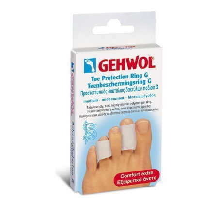 Gehwol Toe Protection Ring G medium Προστατευτικός Δακτύλιος Δακτύλων Μεσαίος (30mm) 2τμχ
