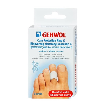 Gehwol Corn Protection Ring G Προστατευτικός Δακτύλιος Πολυμερούς Γέλης για Κάλους 3 τεμάχια