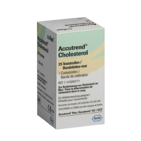 Accutrend Cholesterol Ταινίες Μέτρησης Χοληστερόλης 25 τεμάχια