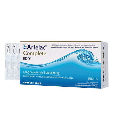 Bausch & Lomb Artelac Complete Λιπαντικό Οφθαλμικό Διάλυμα Ενυδάτωσης των Οφθαλμών 30 αμπούλες