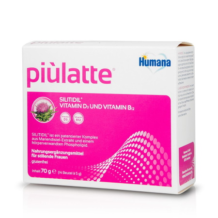 Humana Piulatte Συμπλήρωμα Διατροφής για Θηλάζουσες Γυναίκες 14 Φακελάκια x 5gr