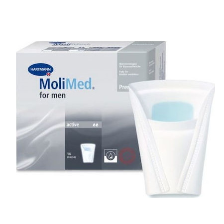 Hartmann Molimed For Men Active Επιθέματα Ανδρικής Ελαφράς Ακράτειας 14τμχ