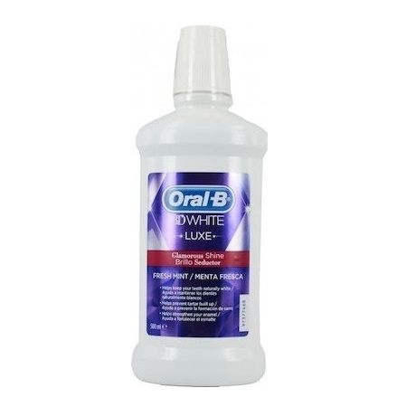 Oral-B 3D White Luxe Fresh Mint Στοματικό Διάλυμα Λεύκανσης Δοντιών 500ml