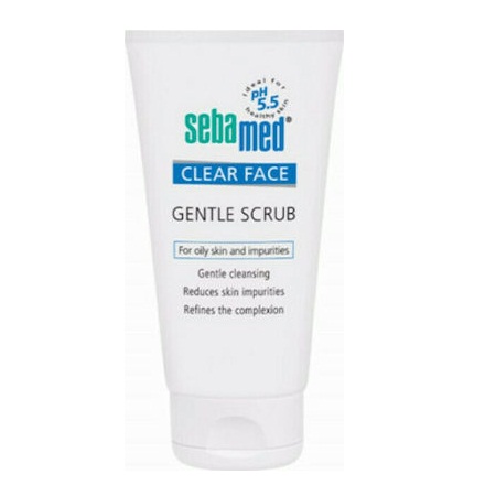 Sebamed Clear Face Gentle Scrub Απολεπιστικό Καθαριστικό Προσώπου για λιπαρές επιδερμίδες 150ml