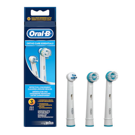 Oral B Ortho Care Essentials Ανταλλακτικές Κεφαλές 3 τεμάχια