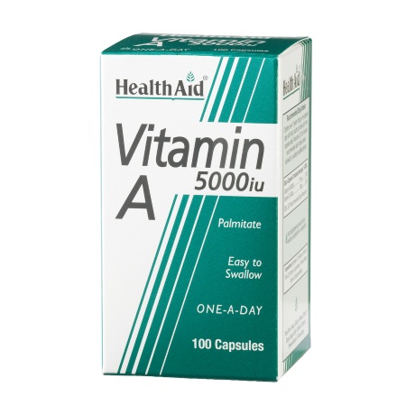 Health Aid Vitamin A Συμπλήρωμα Διατροφής Βιταμίνης Α 5000iu 100 Κάψουλες