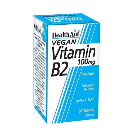 Health Aid Vitamin B2 Riboflavin One a Day Βιταμίνη Β2 60 ταμπλέτες