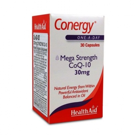 Health Aid Conergy CoQ-10 30mg 30caps
