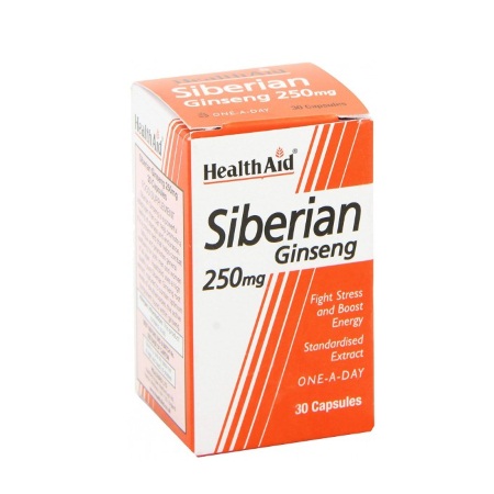 Health Aid Siberian Ginseng 250mg 30 κάψουλες