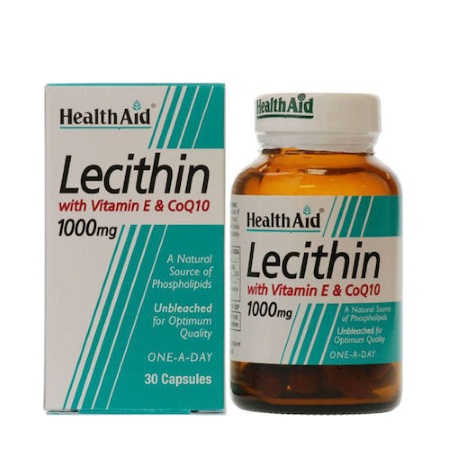 Health Aid Lecithin 1000mg - Co Q10 & Vitamin E 30caps