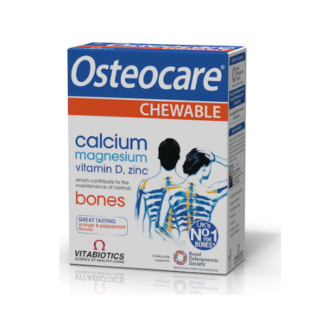 Vitabiotics Osteocare Chewable Συμπλήρωμα Διατροφής 30 μασώμενες ταμπλέτες