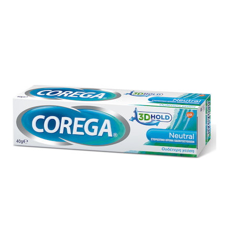 Corega NEUTRAL CREAM 40gr Στερεωτική κρέμα οδοντοστοιχιών