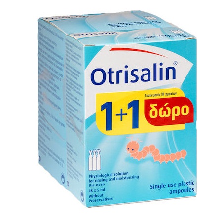 Otrisalin Πλαστικές Αμπούλες μιας Χρήσης 30 x 5ml + ΔΩΡΟ 18 x 5ml