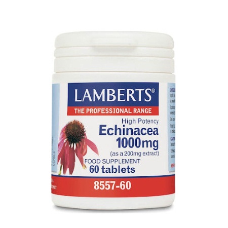 Lamberts Echinacea 1000mg Συμπλήρωμα Διατροφής για την Ενίσχυση ανοσοποιητικού συστήματος 60 ταμπλέτες
