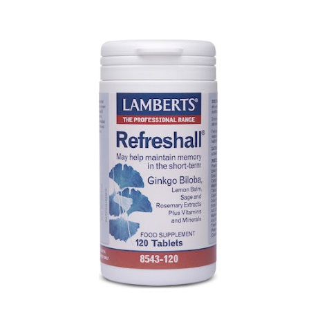 Lamberts Refreshall Συμβάλλει στην Διατήρηση της Βραχυπρόθεσμης Μνήμης 120 ταμπλέτες