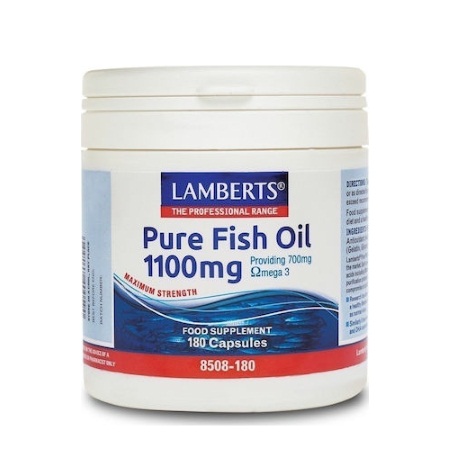 Lamberts Pure Fish Oil Συμπυκνωμένο Ιχθυέλαιο 1100mg 180 κάψουλες