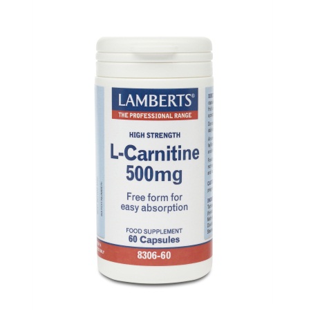 Lamberts L-Carnitine 500mg Καρνιτίνη 60 κάψουλες