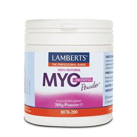 Lamberts Myo Inositol Powder Συμπλήρωμα Μυοϊνοσιτόλης σε σκόνη 200gr