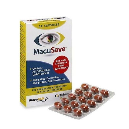 Optisharp MacuSave Συμπλήρωμα Διατροφής για την Υγεία των Ματιών 30 κάψουλες