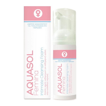 Olvos Science Aquasol Femina Intimate Cleansing Foam Αφρός Καθαρισμού για την Ευαίσθητη Περιοχή 40ml