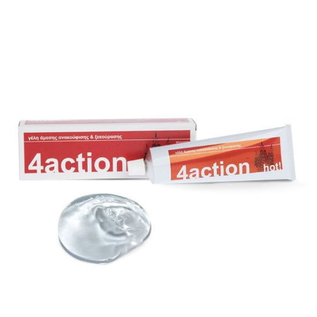 4action Hot Gel για μυικούς τραυματισμούς και χαλάρωση 100gr